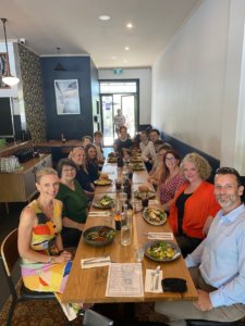 The Interaction team at lunch